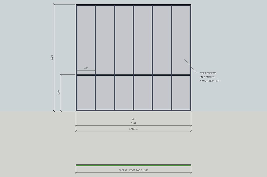 verriere cloison de bureau 01 012