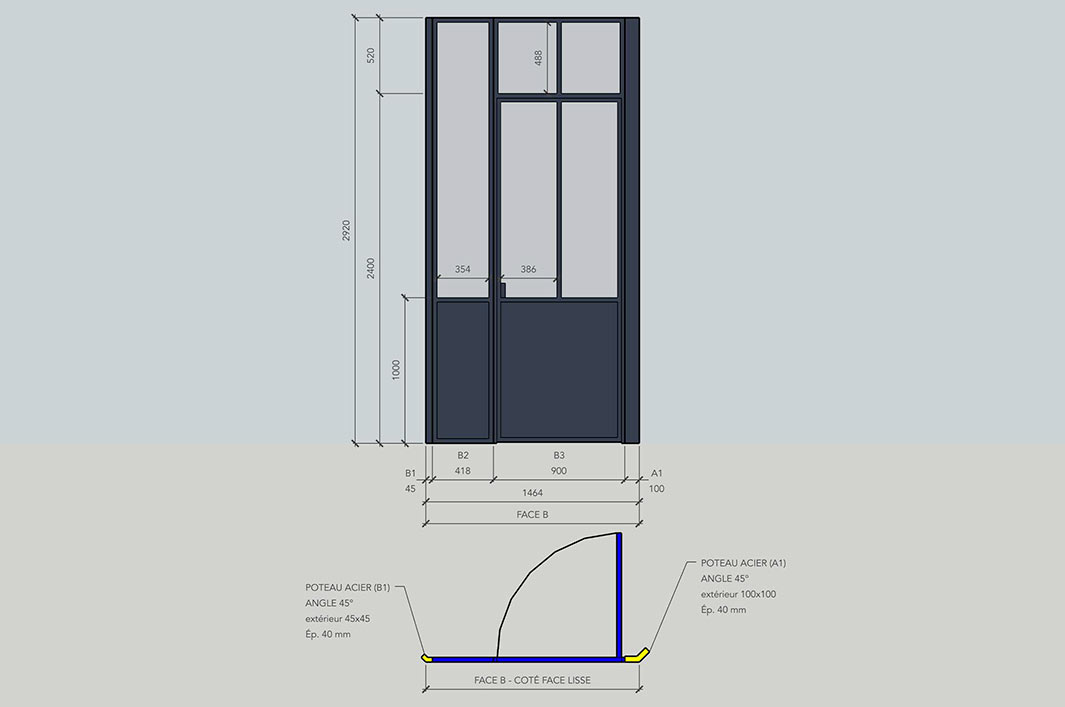 verriere cloison de bureau 01 017