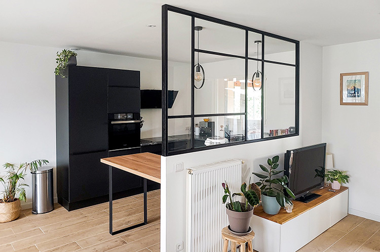 Verrière fenêtre coulissante Atelier sur-mesure en Aluminium, Bois massif  et Acier - La verriere française